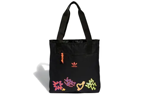 Adidas Originals Canvas Bag, Handbag Regular Unisex Black Rainbow