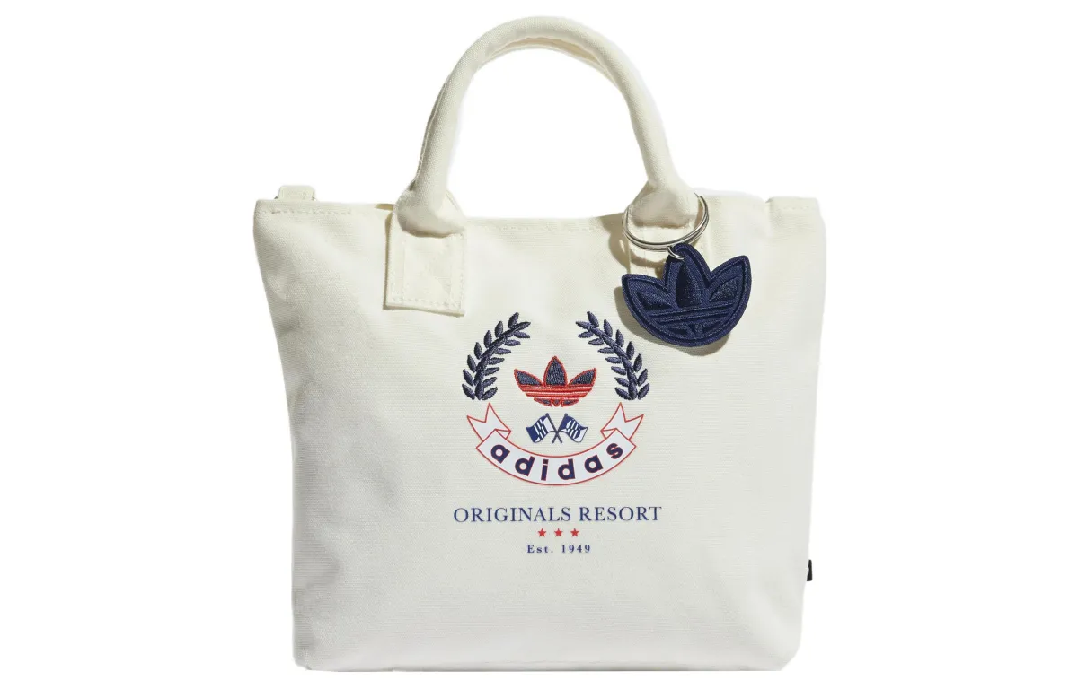 Adidas Originals Polyester Handbag Regular Unisex White