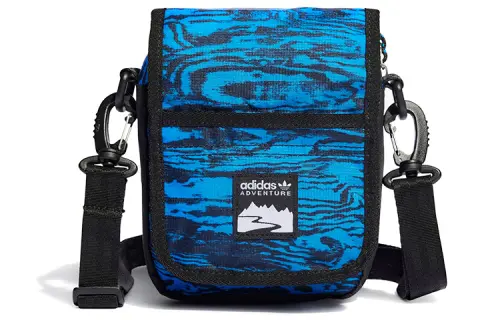 Adidas Originals Polyester Crossbody Bag, Shoulder Bag Regular Unisex Blue Black