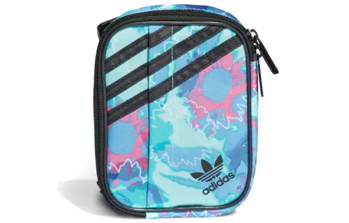 Adidas Originals Recycled Polyester Plain Weave Fabric Crossbody Bags Regular Unisex Blue/Multicolor