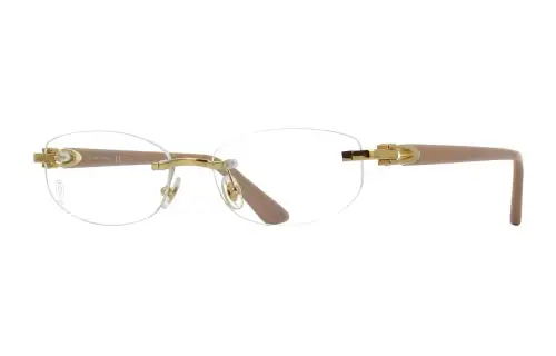 Cartier Eyewear Frameless Rounded Glasses