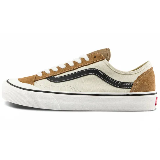 Vans Style 136 Skateboarding Shoes Unisex Low-top Brown/Black