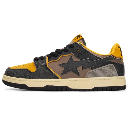 A BATHING APE Bape SK8 Sta Vintage Black Yellow