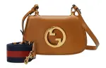 GUCCI Blondie Canvas With Leather Handbag, Shoulder Bag, Crossbody Bag Mini Women's Brown