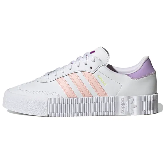 Adidas Originals Sambarose Skateboard Shoes Women's Low-top White/Pink/Purple