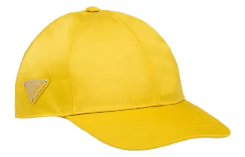 PRADA Re Nylon Baseball Caps Men's Yellow