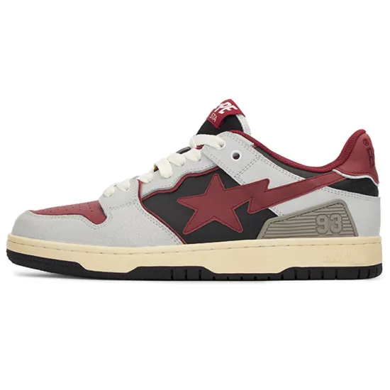 A BATHING APE Bape SK8 Sta Vintage White Red