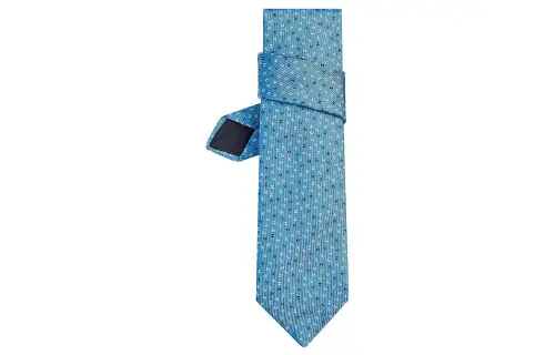 HERMES Ties Men's Sky Blue/White