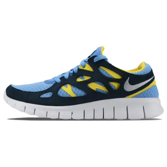 Nike Free Run 2 University Blue Navy Yellow Strike