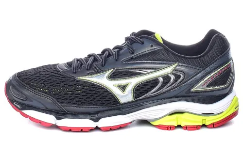 Mizuno Wave Inspire 13 Slip Resistant Abrasion Resistant Low top Running Shoes Black Silver