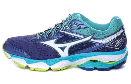 Mizuno Wave Ultima 9 Slip Resistant Abrasion Resistant Low top Running Shoes Women's Purple Blue White