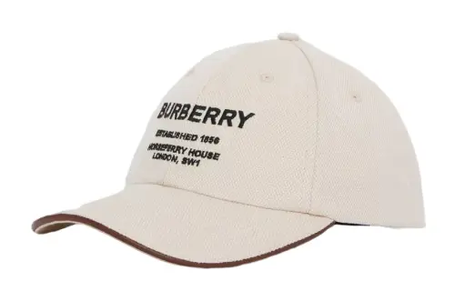 Burberry Horseferry Motif Canvas Baseball Cap