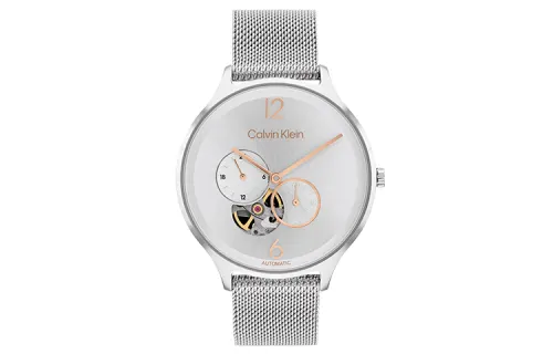 CALVIN KLEIN Wrist Watches Mechanical Movement Steel Strap 38mm Silver Dial Women's Watch