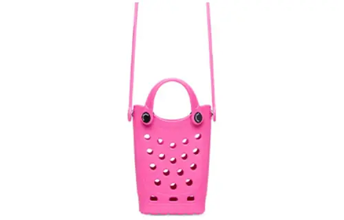 Balenciaga EVA Cell Phone Pouch, Crossbody Bag Women's Rose Red