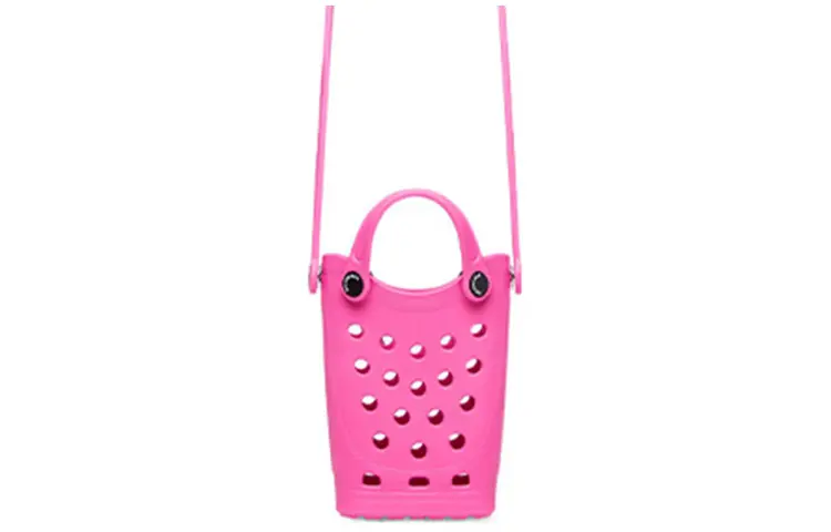 Balenciaga EVA Cell Phone Pouch, Crossbody Bag Women's Rose Red