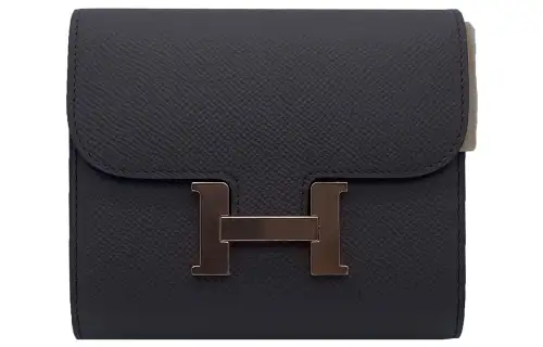 HERMES Constance Slim Epsom Leather Clutch, Wallet, Fanny Pack Women's Tin Gray