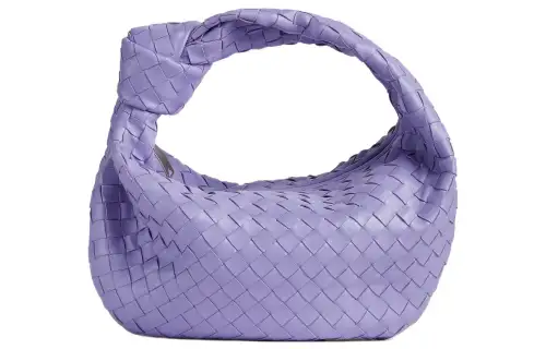 Bottega Veneta Sheepskin Shoulder Bag, Handbag Women's Wisteria Purple