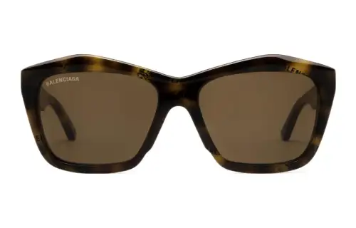 Balenciaga Eyewear Logo Plaque Power Rectangular Frame Sunglasses