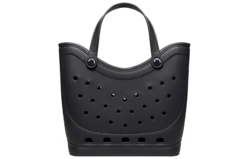 Balenciaga Rubber EVA Material Tote Bag, Shopping Bag, Handbag Large Women's Black