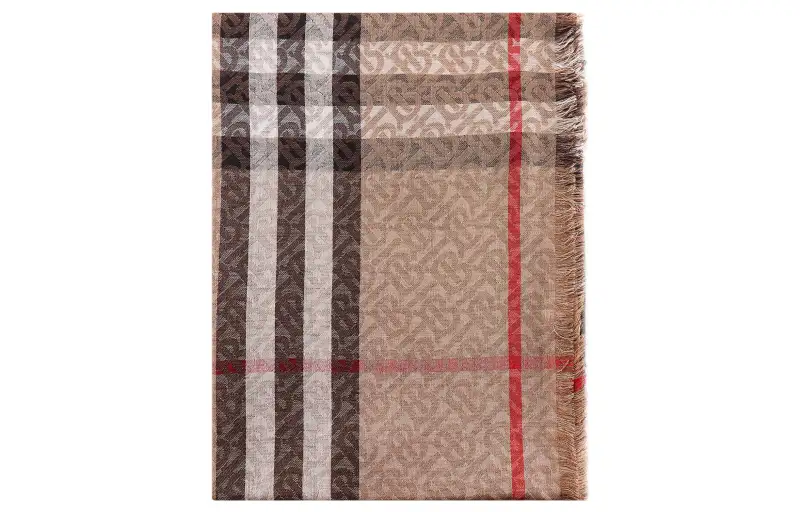 Burberry Vintage Check Monogram Scarf