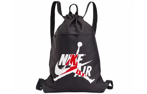 Jordan Polyester Basketball Bag Backpack Regular Men's Jet Black & Jordan Red