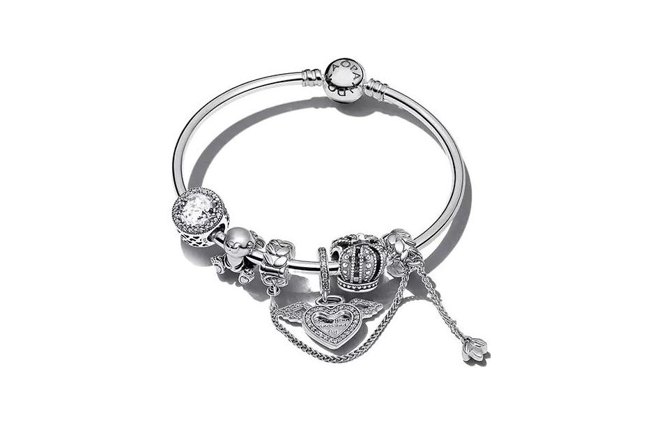 Pandora Pandora, sophisticated cute synthesized bracelet, light luxury style, silver 925 sample