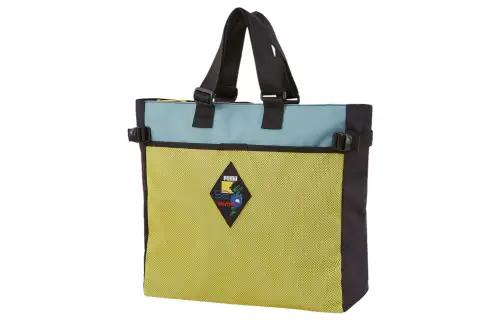 PUMA Fabric Tote Bag, Shopping Bag, Handbag Unisex Blue Green Multicolor