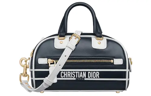 DIOR Smooth Cow Leather Handbag, Shoulder Bag, Crossbody Bag Extra Mini Women's Blue