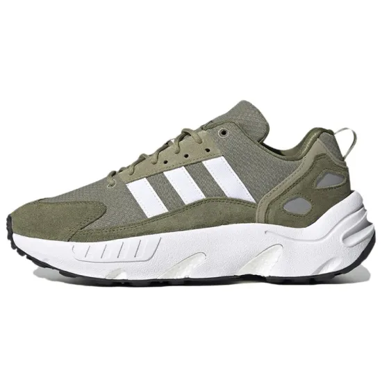 Adidas Originals ZX 22 Boost Running Shoes Men Low-top Army Green/white