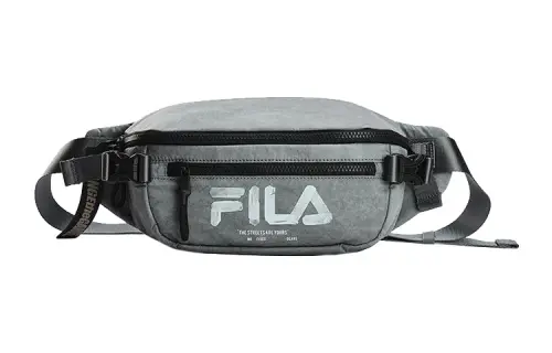 FILA FUSION Fabric Crossbody Bag, Shoulder Bag, Fanny Pack, Sling Bag Unisex Gray