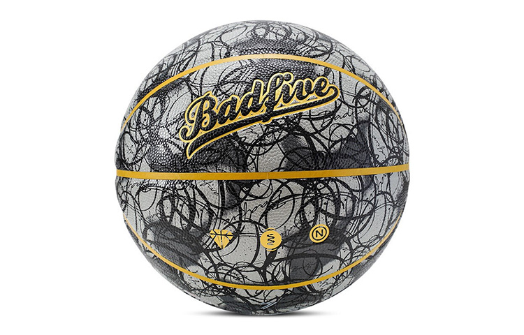 Li Ning Pu Basketball Black Size 7 Ball Training Unisex China Mainland Version