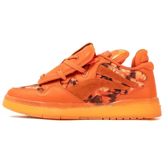 Burnin X LINING Wave Skateboard Shoes Women's Low-Top Orange
