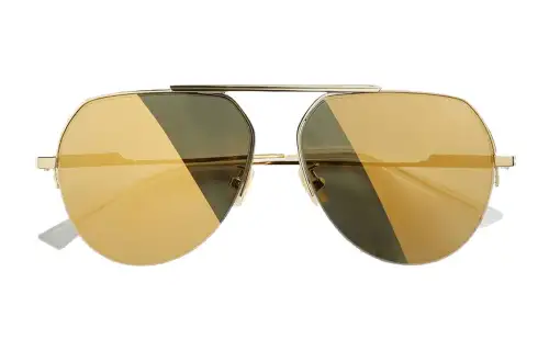Bottega Veneta Sunglasses Unisex Gold