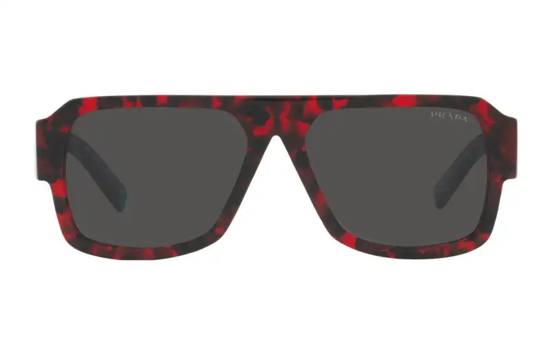 PRADA Sunglasses Unisex Black/Red