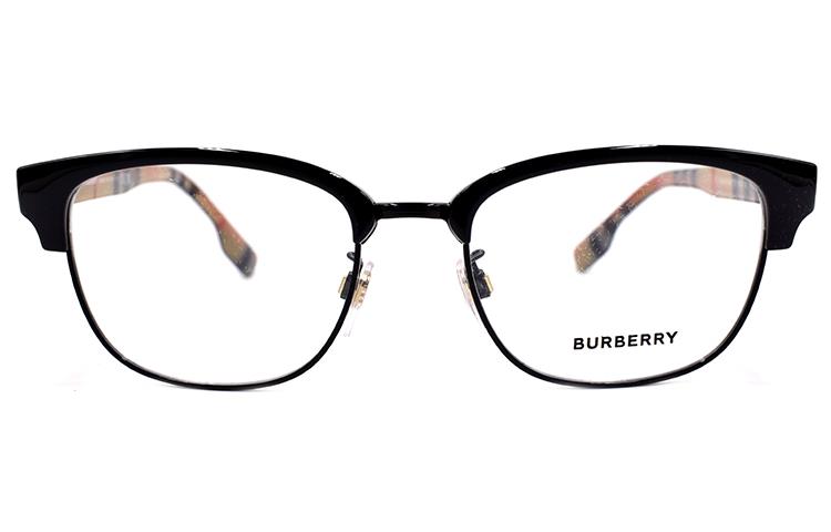 Burberry Plate And Metal Browline Eyeglass Frames Men's