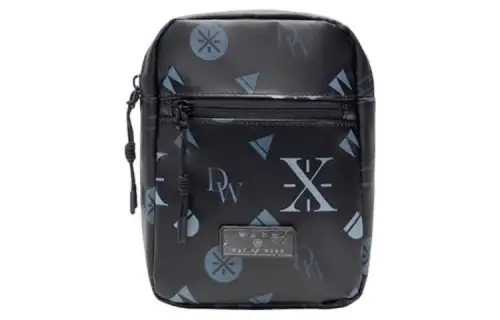 Li Ning Polyester Shoulder Bag, Crossbody Bag Regular Unisex Black