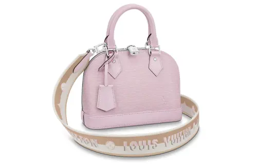 LOUIS VUITTON Alma BB Epi Grain Cow Leather Dome Bag, One Shoulder Handbag, Crossbody Bag Mini Women's Pink