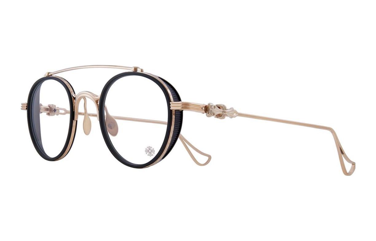 Chrome Hearts Prescription Glasses Unisex Gold