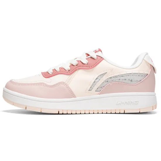 LiNing Anti-Slip And Wear-Resistant Lightweight Low-Top Skateboard Shoes Women's Pink