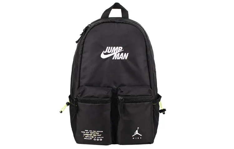 Jordan Polyester Basketball Bag Backpack Regular Unisex Black