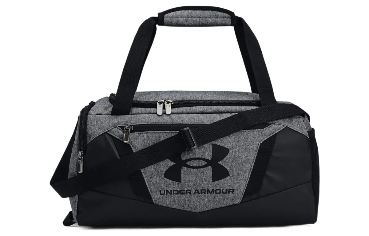 Under Armour Polyester Handbag, Shoulder Bag, Crossbody Bag, Travel Bag, Gym Bag Extra Small Unisex Black Gray