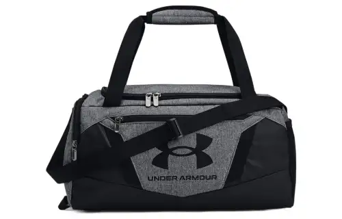Under Armour Polyester Handbag, Shoulder Bag, Crossbody Bag, Travel Bag, Gym Bag Extra Small Unisex Black Gray