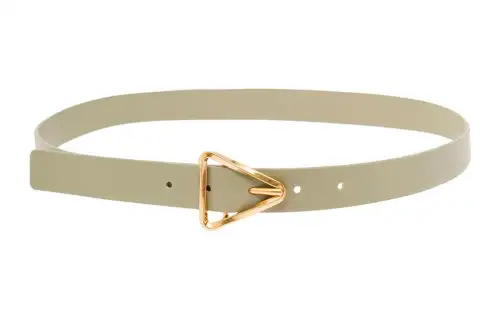 Bottega Veneta Leather Belts Women's Green
