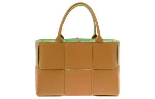 Bottega Veneta Leather Tote Bag, Shopping Bag, Handbag Women's Brown