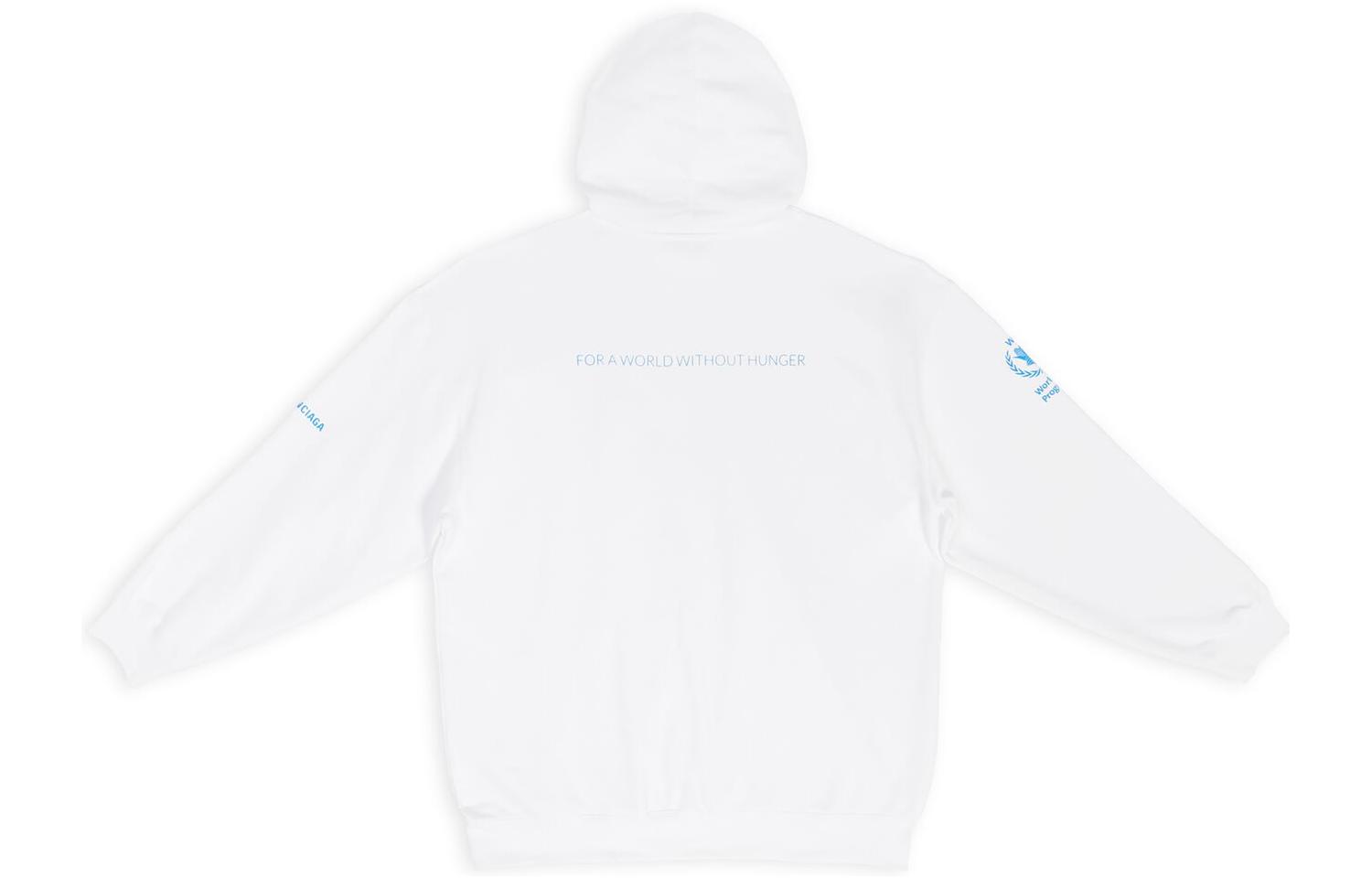 Женское худи Balenciaga x WFP Hoodie (белое) — фото 2
