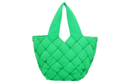 Bottega Veneta Fabric Tote Bag, Shopping Bag, Shoulder Bag, Handbag Women's Green