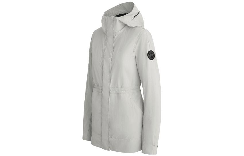 Женская куртка Canada Goose Black Label Logo (серебристо-березовая) — фото 2