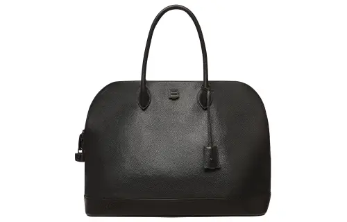 Balenciaga Grain Calfskin Projection Handbag Unisex Black