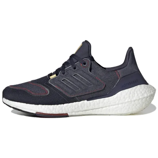 Adidas Ultra Boost 22 Denim Shadow Navy Vivid Red
