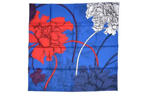 HERMES Scarves Women's Blue